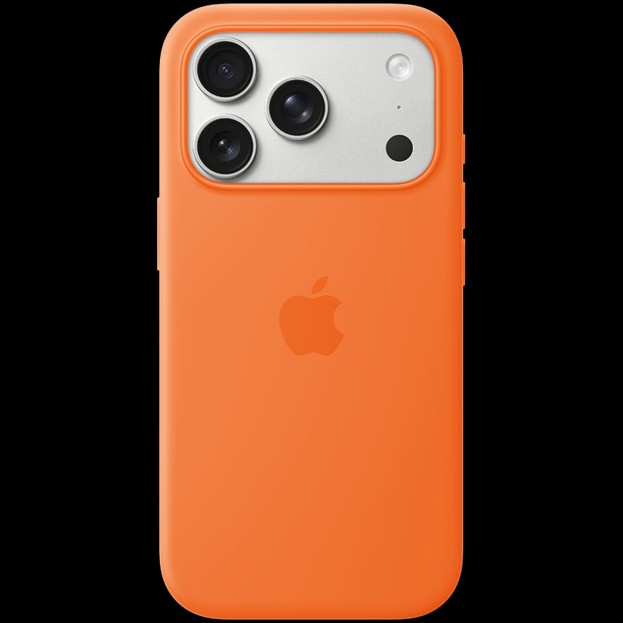 iPhone 17 Pro Silicone Case with MagSafe - Orange,Model A3559