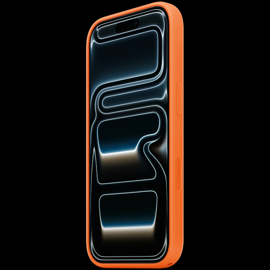 iPhone 17 Pro Silicone Case with MagSafe - Orange,Model A3559