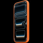 iPhone 17 Pro Silicone Case with MagSafe - Orange,Model A3559