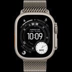 Apple Watch Ultra 3 GPS + Cellular 49mm Natural Titanium Case with Natural Titanium Milanese Loop - Medium,Model A3281