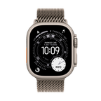 Apple Watch Ultra 3 GPS + Cellular 49mm Natural Titanium Case with Natural Titanium Milanese Loop - Small,Model A3281