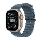 Apple Watch Ultra 3 GPS + Cellular 49mm Natural Titanium Case with Anchor Blue Ocean Band,Model A3281