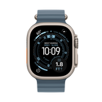 Apple Watch Ultra 3 GPS + Cellular 49mm Natural Titanium Case with Anchor Blue Ocean Band,Model A3281