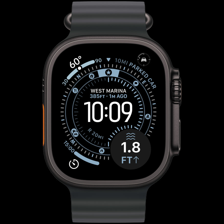 Apple Watch Ultra 3 GPS + Cellular 49mm Black Titanium Case with Black Ocean Band,Model A3281