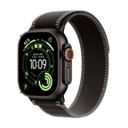 Apple Watch Ultra 3 GPS + Cellular 49mm Black Titanium Case with Black/Charcoal Trail Loop - S/M,Model A3281