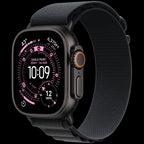 Apple Watch Ultra 3 GPS + Cellular 49mm Black Titanium Case with Black Alpine Loop - Medium,Model A3281