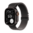 Apple Watch Ultra 3 GPS + Cellular 49mm Black Titanium Case with Black Titanium Milanese Loop - Large,Model A3281