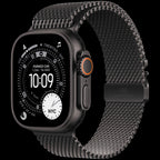 Apple Watch Ultra 3 GPS + Cellular 49mm Black Titanium Case with Black Titanium Milanese Loop - Medium,Model A3281