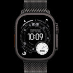 Apple Watch Ultra 3 GPS + Cellular 49mm Black Titanium Case with Black Titanium Milanese Loop - Medium,Model A3281