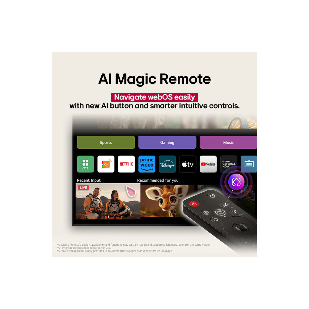 LG NANO80 HDR10 NanoCell 4K AI 65-Inch Smart TV