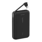 Belkin BoostCharge 10 000 mAh Power Bank with USB-C Integrated Cable & USB-C Port - Black