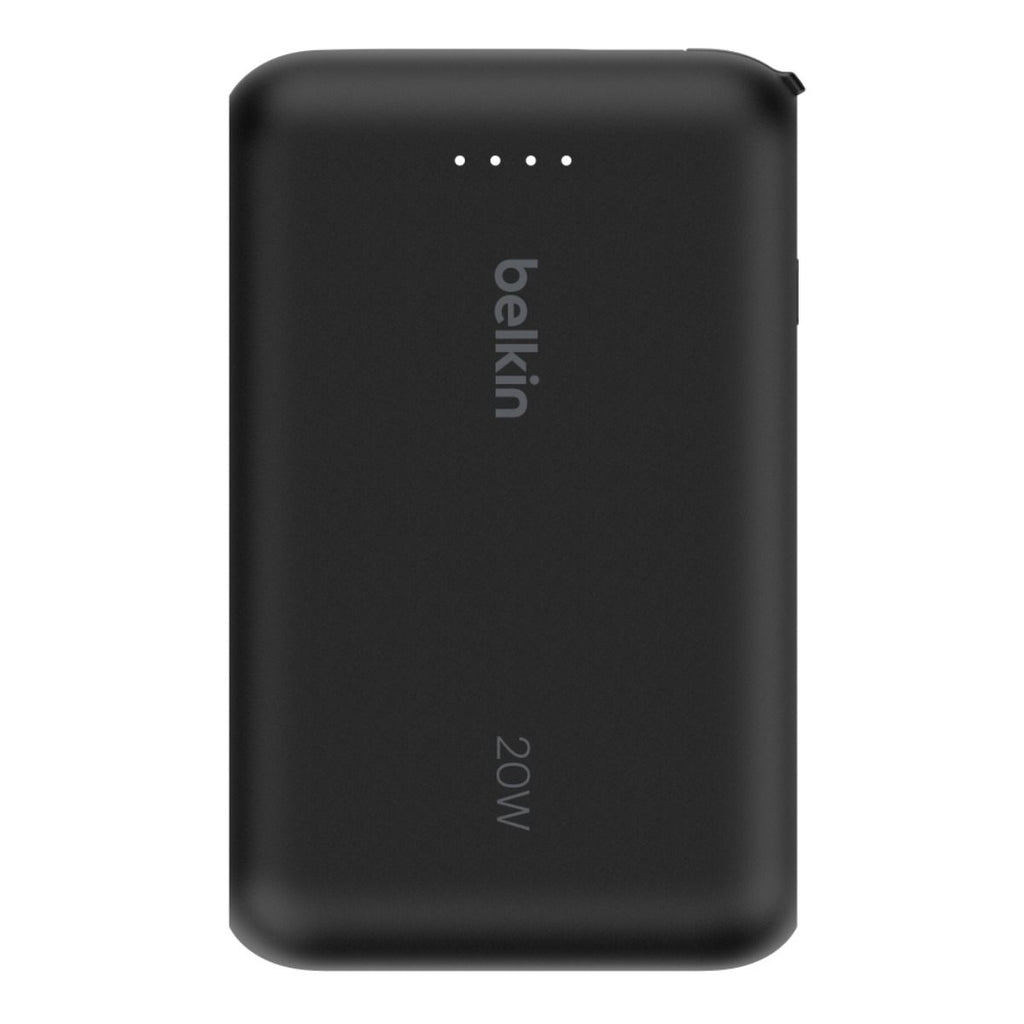 Belkin BoostCharge 10 000 mAh Power Bank with USB-C Integrated Cable & USB-C Port - Black