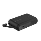Belkin BoostCharge 10 000 mAh Power Bank with USB-C Integrated Cable & USB-C Port - Black