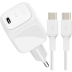 Belkin - BoostCharge - Single 45 Watt USB-C Charger - Includes USB-C to USB-C Cable - White