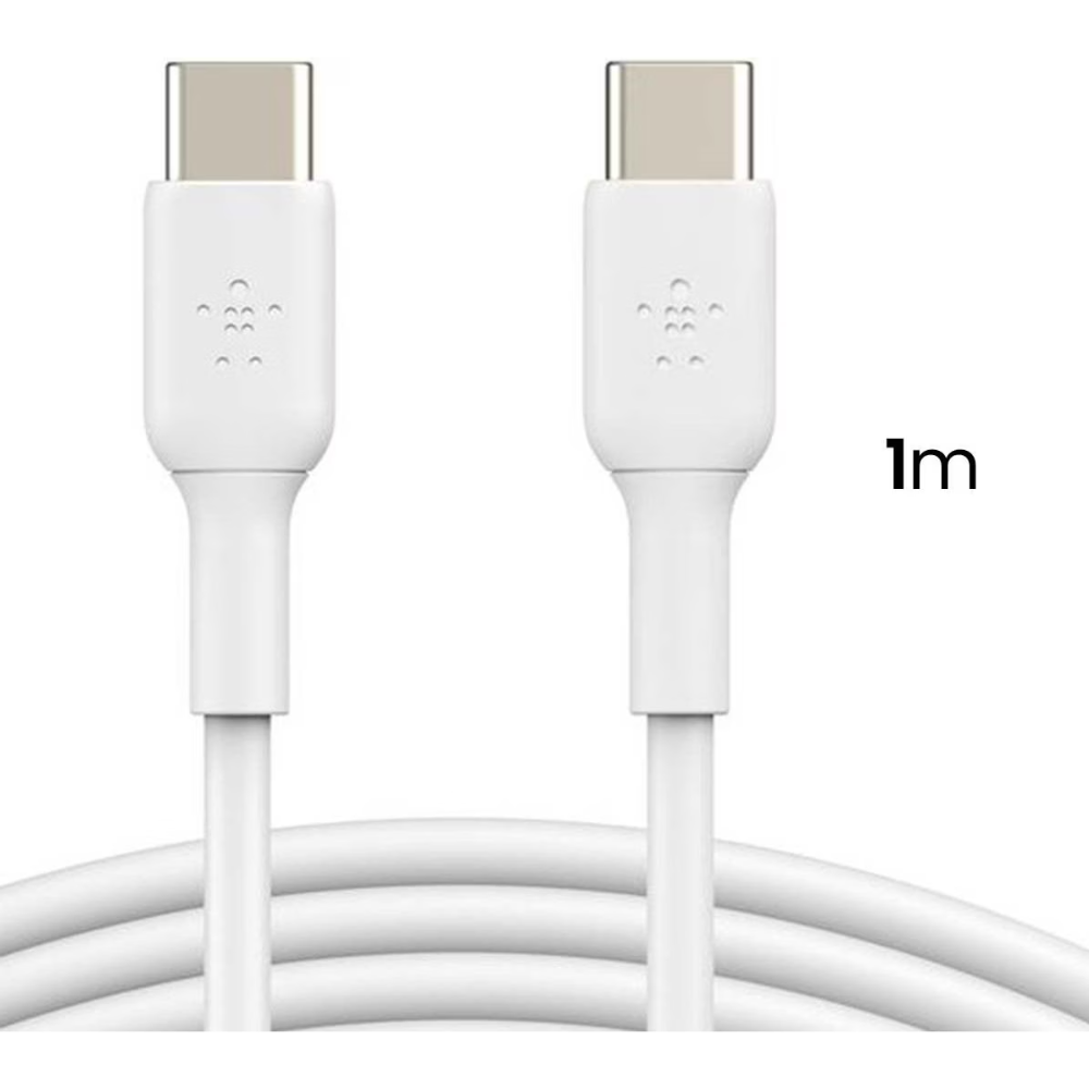 Belkin - BoostCharge - Single 45 Watt USB-C Charger - Includes USB-C to USB-C Cable - White