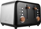 Boden Stark Anson Collection 4-Slice Stainless Steel Toaster - Black