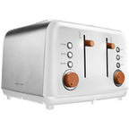 Boden Stark Anson Collection 4 Slice SS Toaster White