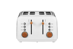 Boden Stark Anson Collection 4 Slice SS Toaster White