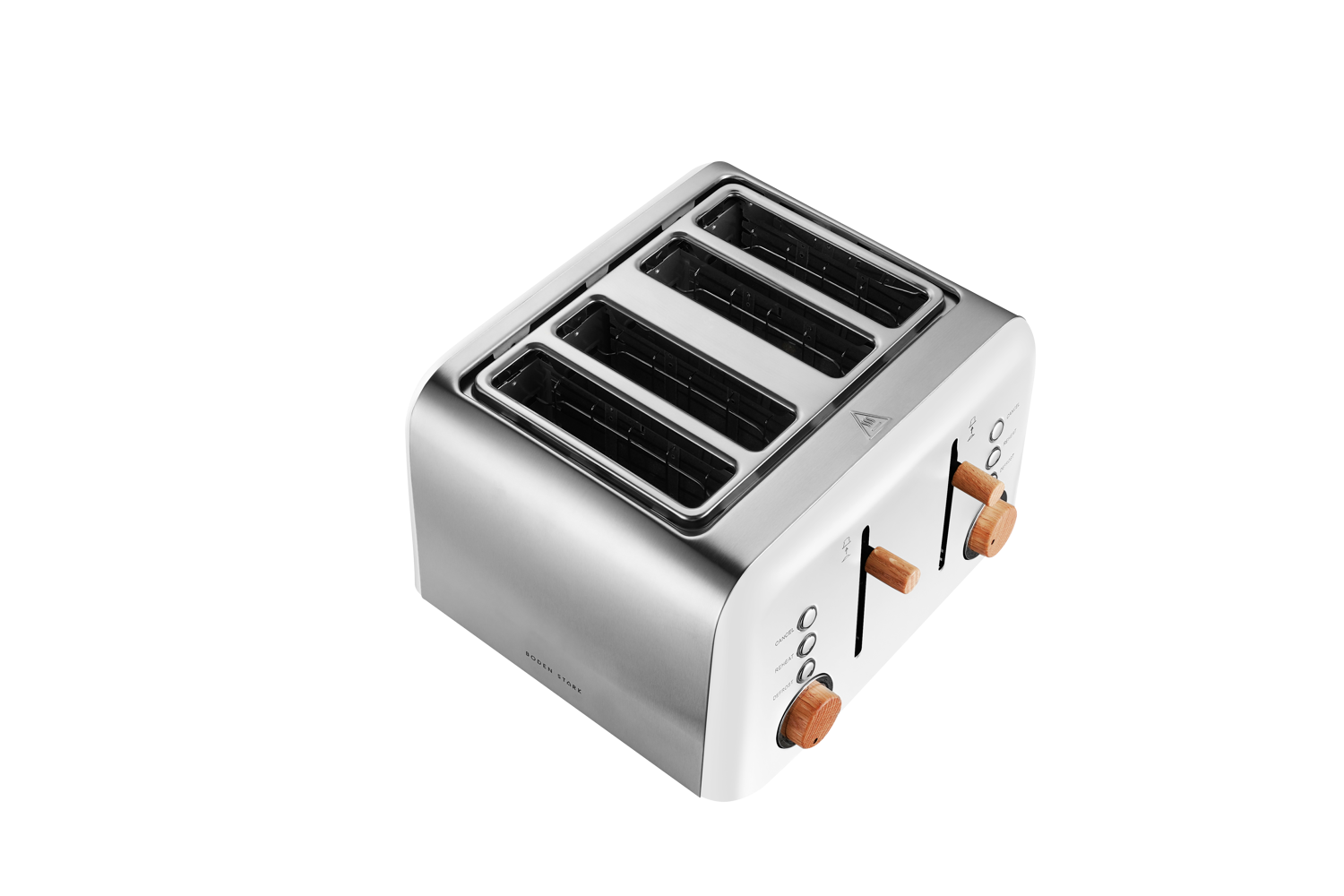 Boden Stark Anson Collection 4 Slice SS Toaster White