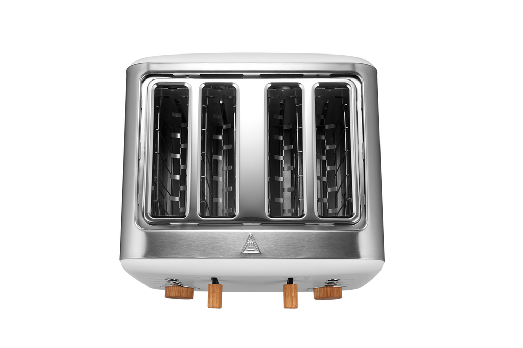 Boden Stark Anson Collection 4 Slice SS Toaster White