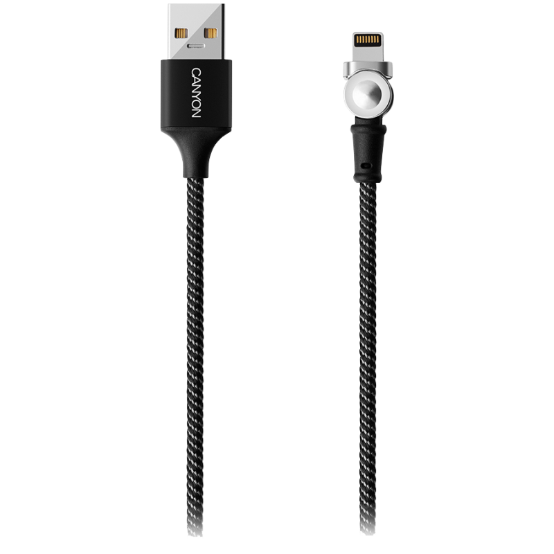CANYON cable CFI-8 A-L Magnetic 10W 1m Black - Image 2