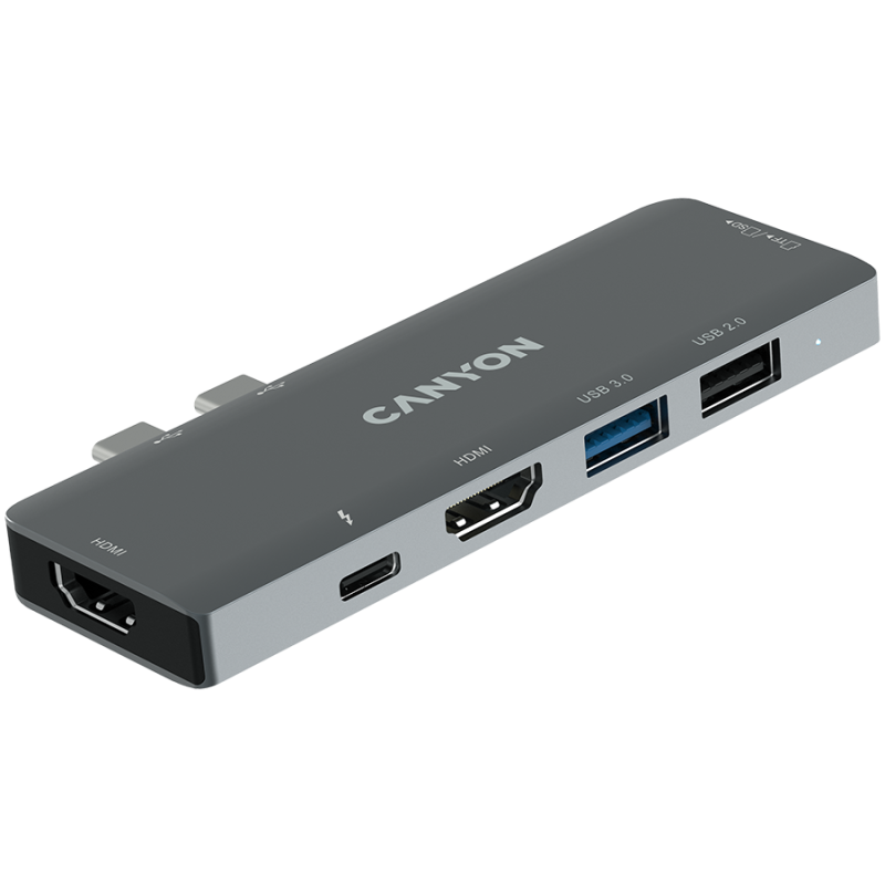 CANYON hub DS-5 7in1 Thunderbolt 3 Space Grey - Image 3