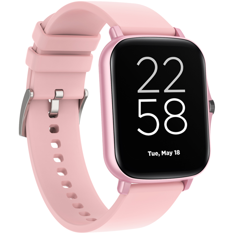 CANYON Wildberry SW-79, Smart watch, 1.69inches TFT full touch screen, Zinic+plastic body, IP67 waterproof, multi-sport mode, compatibility with iOS and android, Pink body with Pink silicon belt, Host: 44.4*36*9.2mm, Strap: 230x20mm, 47g - Image 3