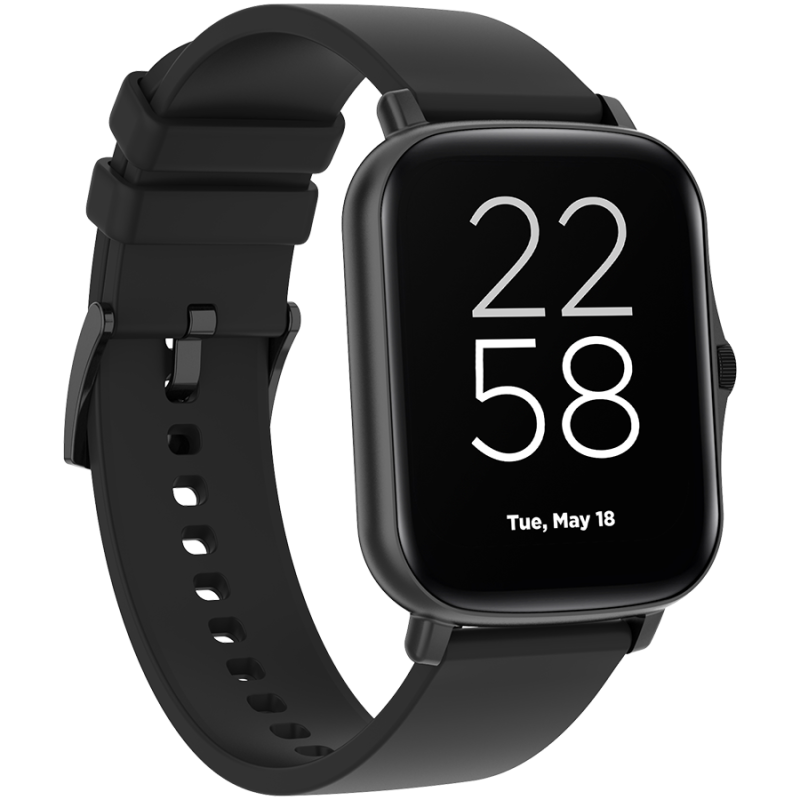 CANYON Wildberry SW-79, Smart watch, 1.69inches TFT full touch screen, Zinic+plastic body, IP67 waterproof, multi-sport mode, compatibility with iOS and android, black body with black silicon belt, Host: 44.4*36*9.2mm, Strap: 230x20mm, 47g - Image 3