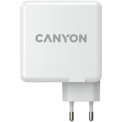 CANYON H-100, GAN 100W charger  Input:  100V-240V Output: USB-C1/C2: 5V 3A , 9V 3A , 12V 3A , 15V 3A , 20V 5A  USB-A 1/A2: 4.5V/5A, 5V/4.5A, 9V/3A, 12V/2.5A,  20V/1.5A  C1+C2 : 65W + 30W； C1+A1 : 65W + 30W ； C1+A2 : 65W + 30W ；C1+A1+A2 : 65W + 7.5W