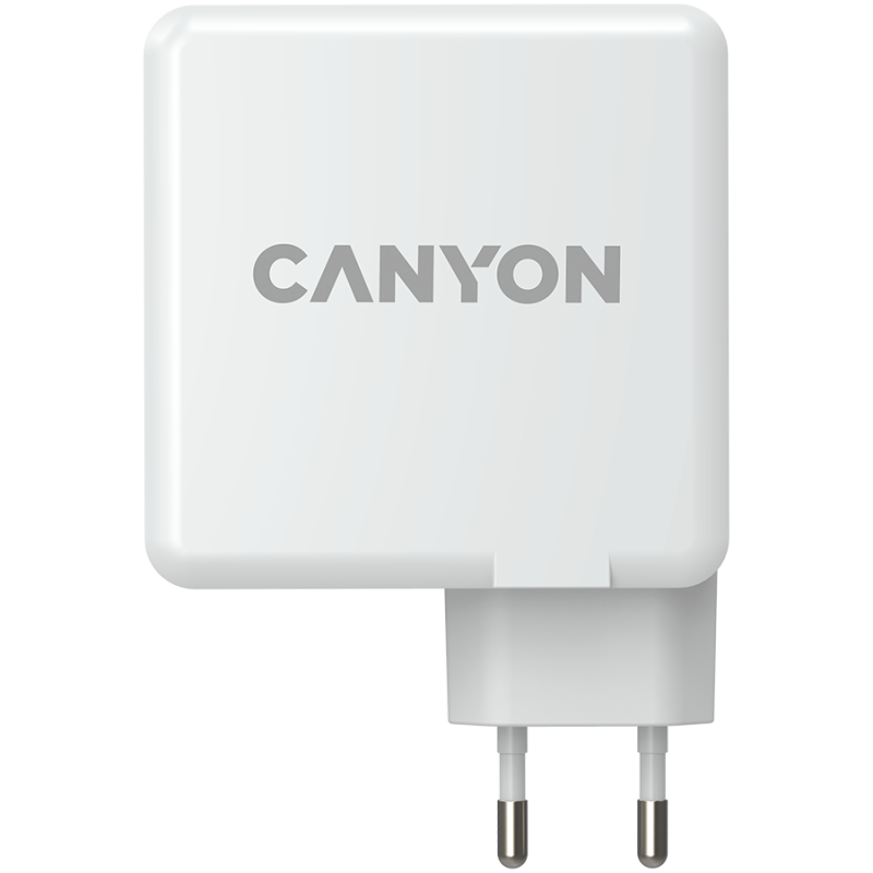 CANYON H-100, GAN 100W charger  Input:  100V-240V Output: USB-C1/C2: 5V 3A , 9V 3A , 12V 3A , 15V 3A , 20V 5A  USB-A 1/A2: 4.5V/5A, 5V/4.5A, 9V/3A, 12V/2.5A,  20V/1.5A  C1+C2 : 65W + 30W； C1+A1 : 65W + 30W ； C1+A2 : 65W + 30W ；C1+A1+A2 : 65W + 7.5W
