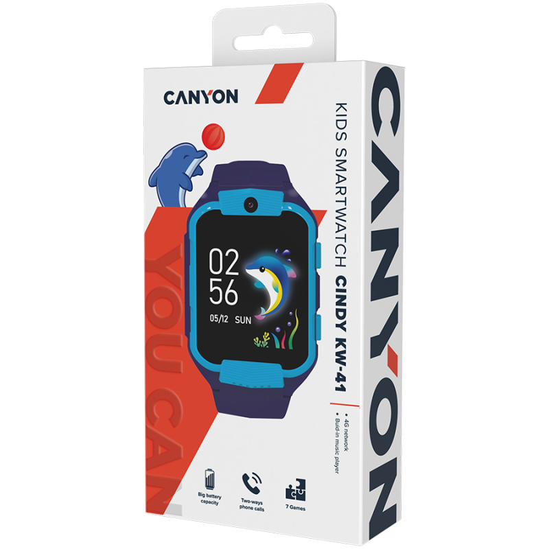 CANYON kids watch Cindy KW-41 4G Camera Music Blue - Image 8