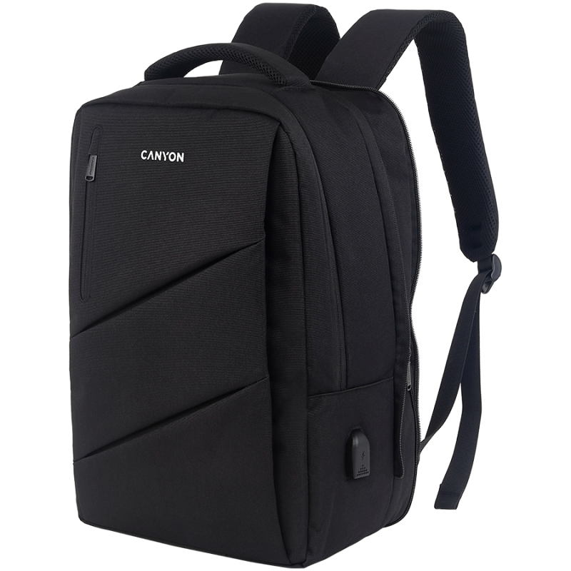 CANYON backpack BPE-5 Urban USB 15.6'' Black - Image 2