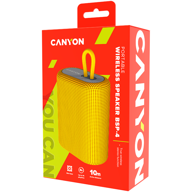 CANYON speaker BSP-4 5W Yellow - Image 4