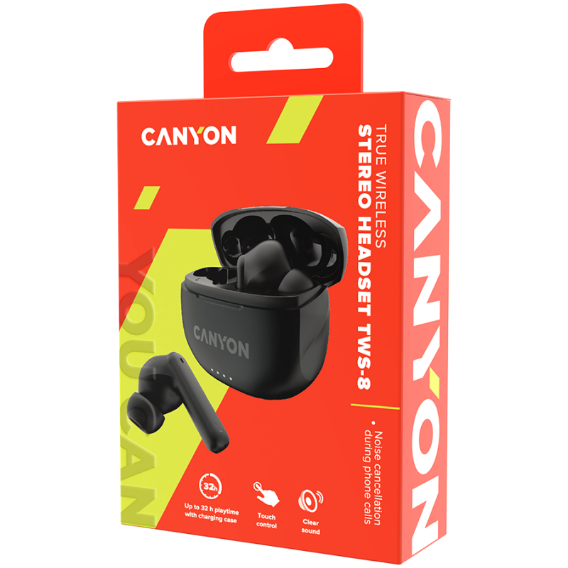 CANYON headset TWS-8 ENC Black - Image 5
