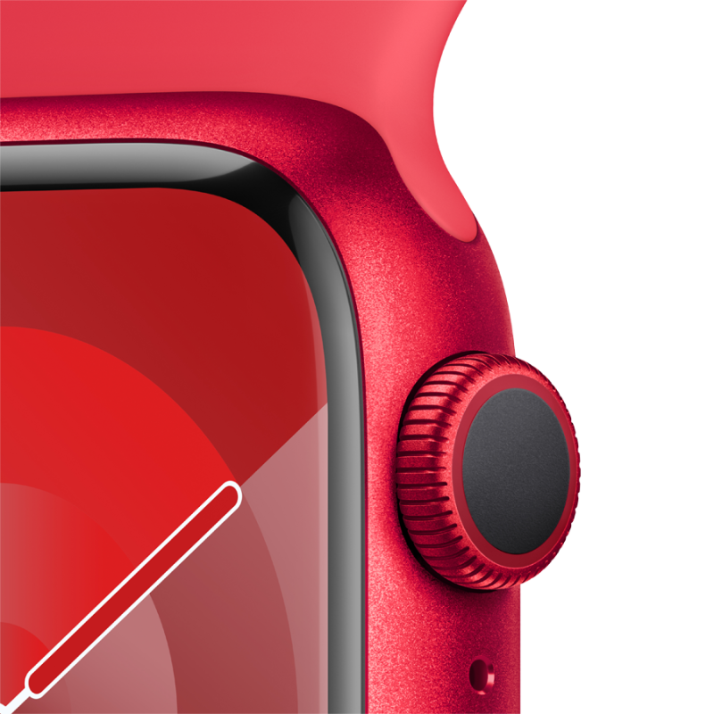Apple Watch Series 9 GPS 41mm (PRODUCT)RED Aluminium Case with (PRODUCT)RED Sport Band - S/M,Model A2978 - Image 3