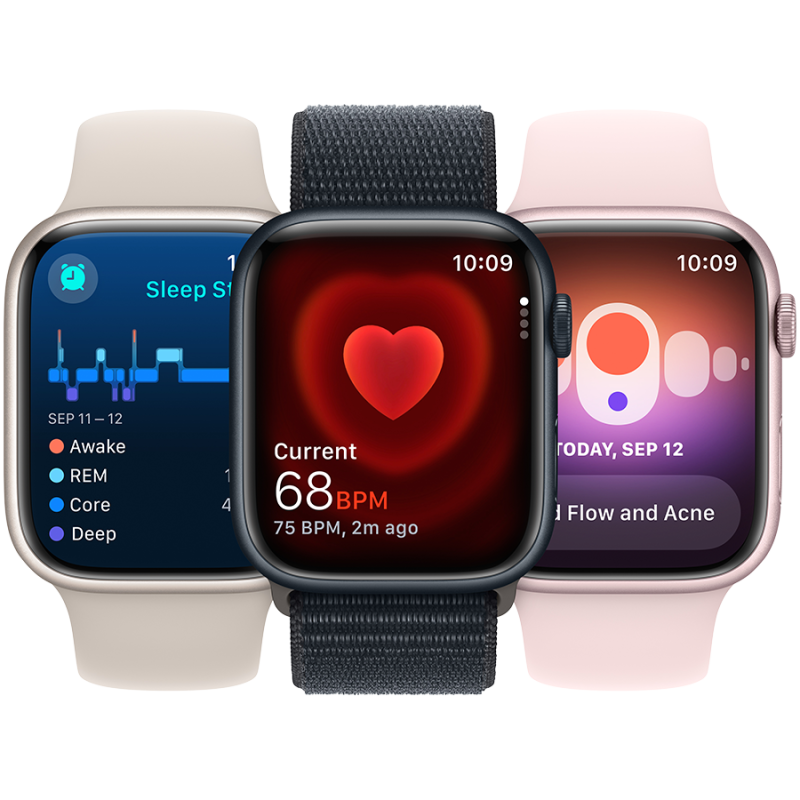 Apple Watch Series 9 GPS 41mm (PRODUCT)RED Aluminium Case with (PRODUCT)RED Sport Band - S/M,Model A2978 - Image 7