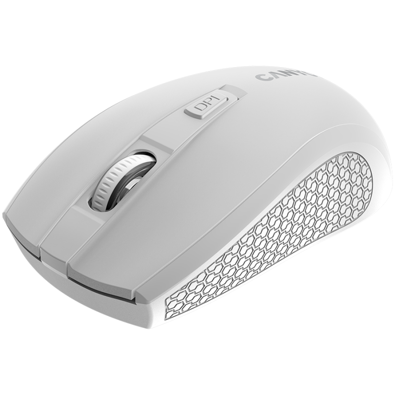 CANYON MW-7, 2.4Ghz wireless mouse, 6 buttons, DPI 800/1200/1600, with 1 AA battery ,size 110*60*37mm,58g,white - Image 2