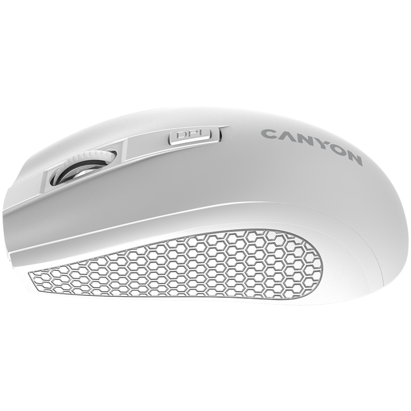 CANYON MW-7, 2.4Ghz wireless mouse, 6 buttons, DPI 800/1200/1600, with 1 AA battery ,size 110*60*37mm,58g,white - Image 4