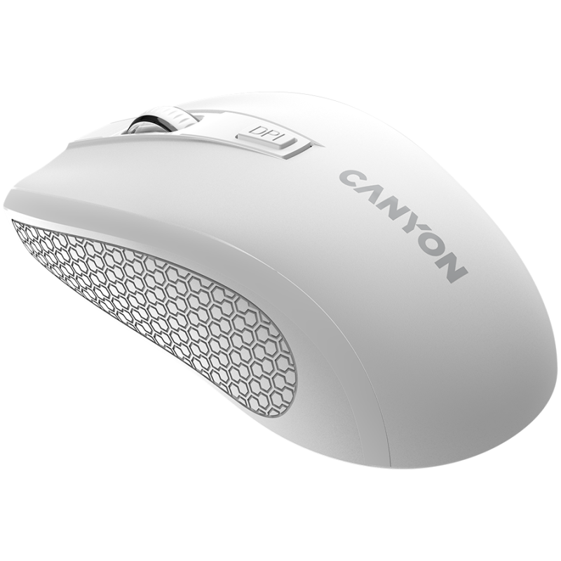 CANYON MW-7, 2.4Ghz wireless mouse, 6 buttons, DPI 800/1200/1600, with 1 AA battery ,size 110*60*37mm,58g,white - Image 5