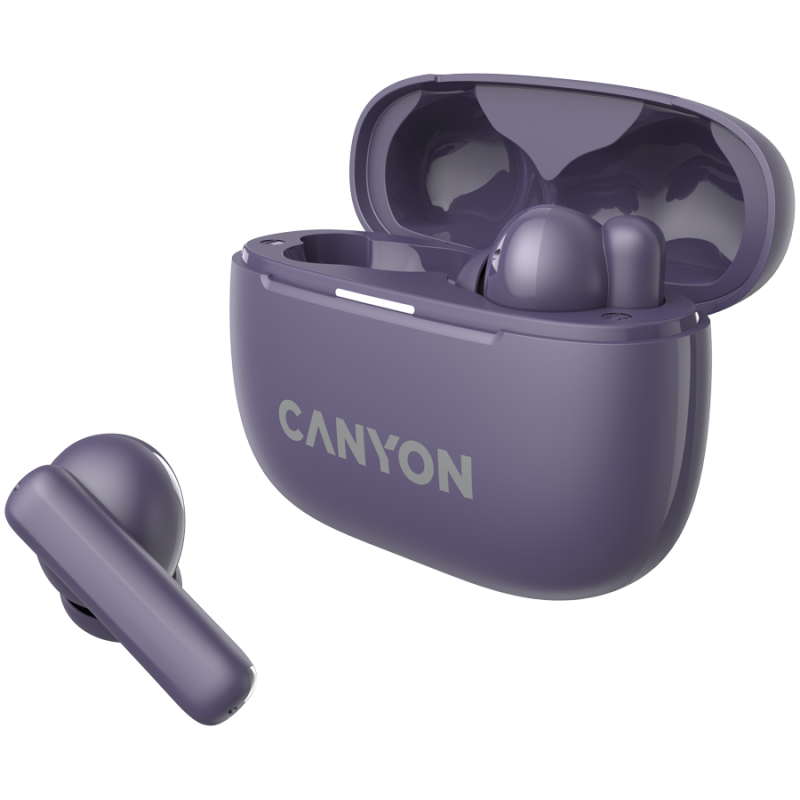 CANYON headset OnGo TWS-10 ANC+ENC Purple - Image 3