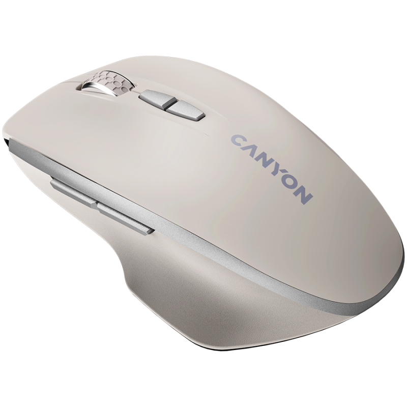 CANYON mouse MW-21 BlueLED 7buttons Wireless Cosmic Latte - Image 3