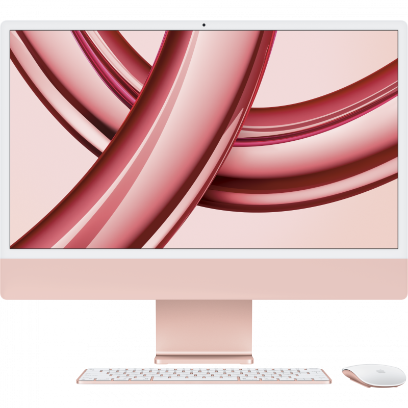 24-inch iMac with Retina 4.5K display: Apple M3 chip with 8‑core CPU and 10‑core GPU, 256GB SSD - Pink,Model A2873 - Image 4