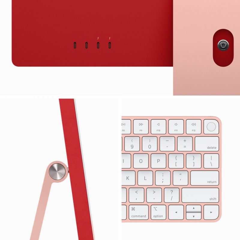 24-inch iMac with Retina 4.5K display: Apple M3 chip with 8‑core CPU and 10‑core GPU, 256GB SSD - Pink,Model A2873 - Image 6
