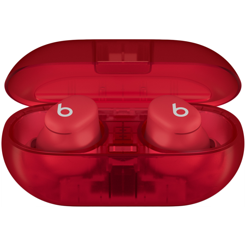 Beats Solo Buds - True Wireless Earbuds - Transparent Red, Model A3151 A3150 A3152 - Image 5
