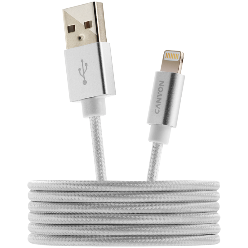 CANYON cable MFI-3 Lightning 12W 1m White - Image 2
