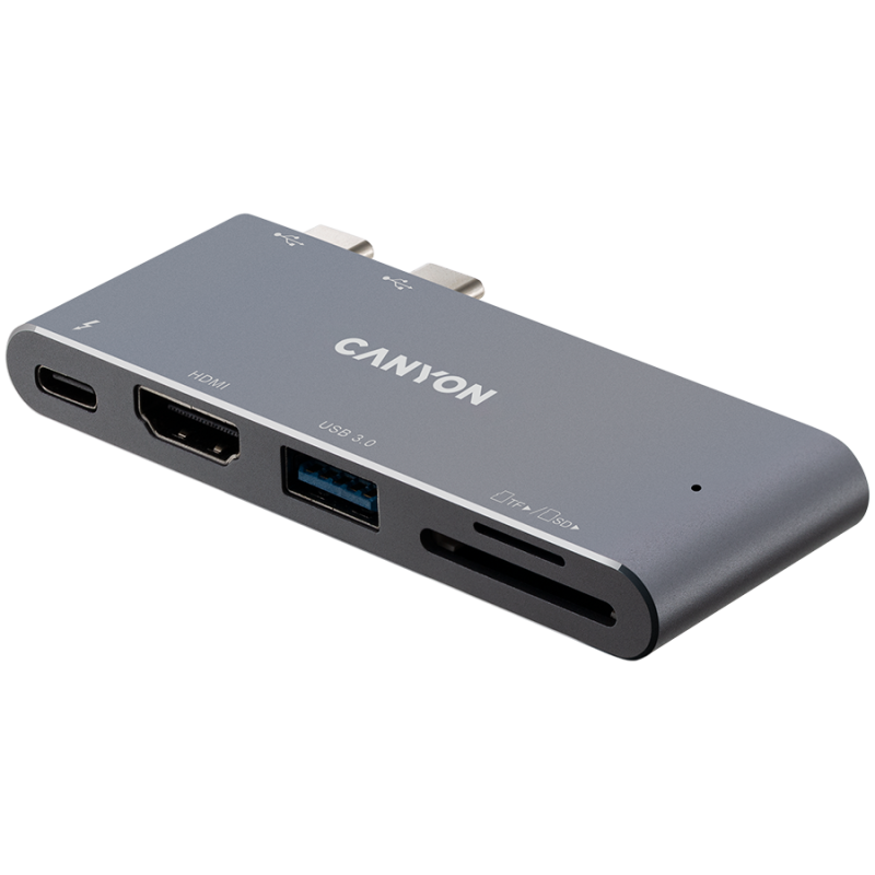 CANYON hub DS-5 5in1 Thunderbolt 3 4k Space Grey - Image 2