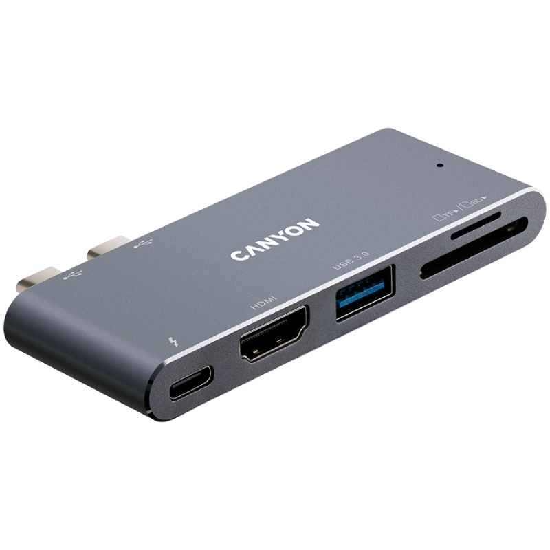CANYON hub DS-5 5in1 Thunderbolt 3 4k Space Grey - Image 3