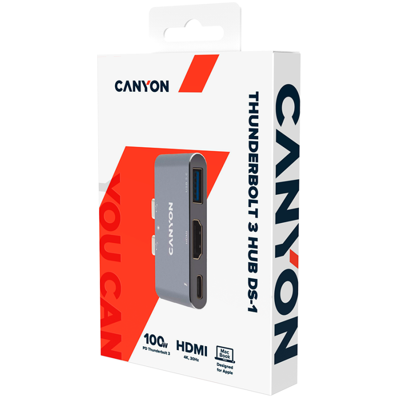 CANYON hub DS-1 3in1 Thunderbolt 3 Space Grey - Image 4