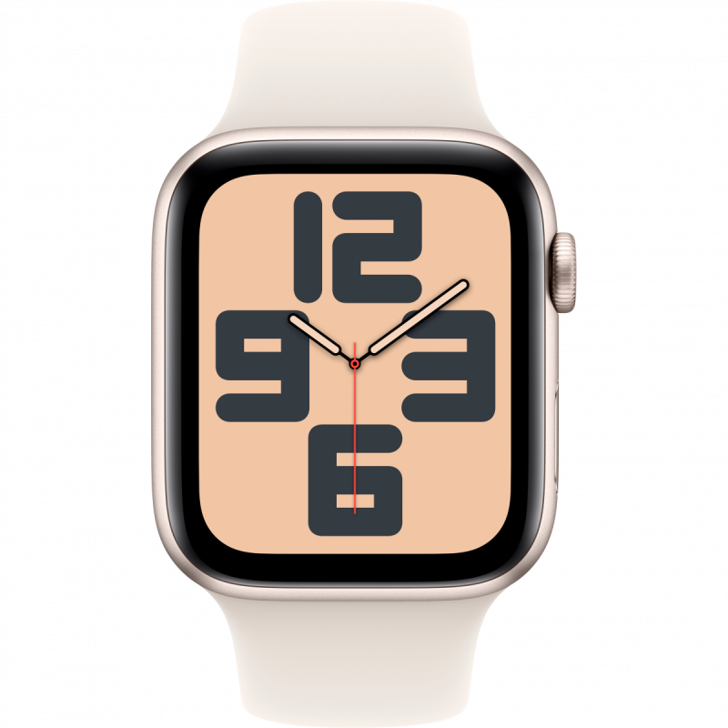 Apple Watch SE GPS 40mm Starlight Aluminium Case with Starlight Sport Band - S/M,Model A2722 - Image 6