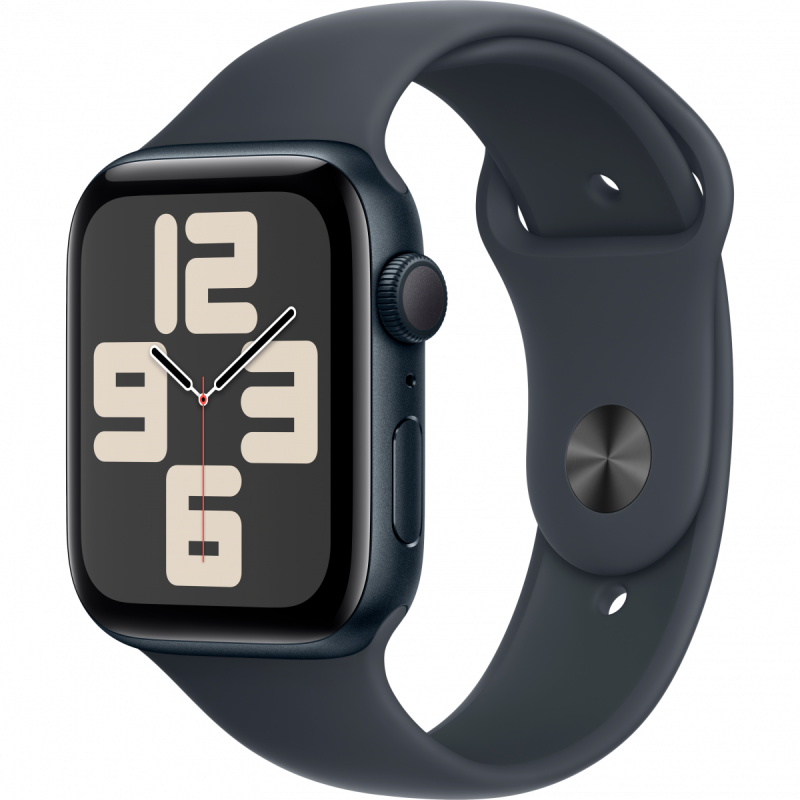 Apple Watch SE GPS 44mm Midnight Aluminium Case with Midnight Sport Band - M/L,Model A2723 - Image 5